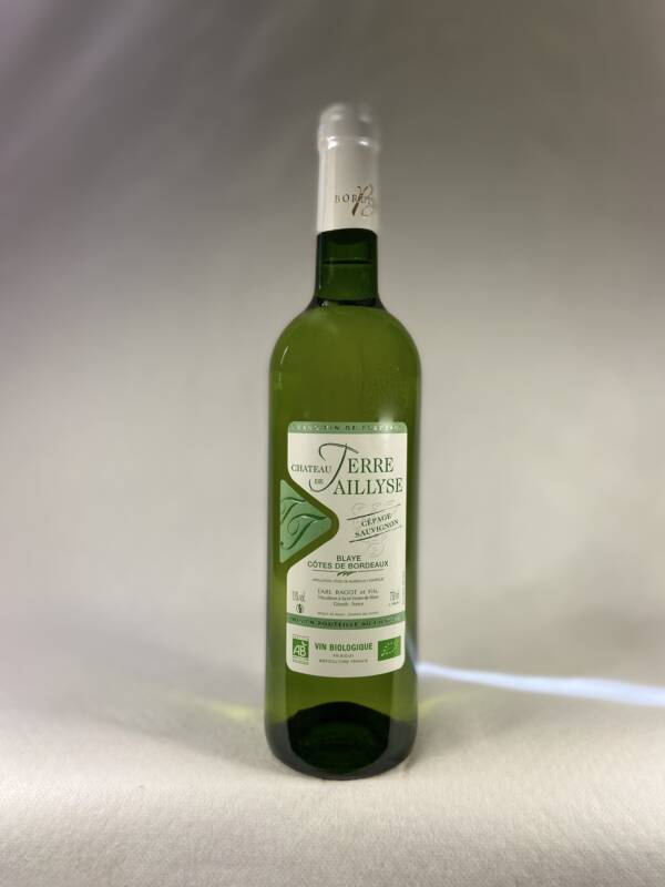 CHATEAU TERRE DE TAILLYSE BIO BLAYE CÔTES DE BORDEAUX BLANC