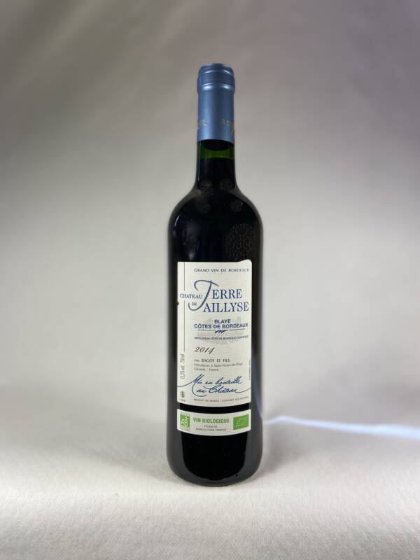 CHATEAU TERRE TAILLYSE  BLAYE CÔTES DE BORDEAUX ROUGE BIO